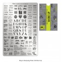 Moyra Stamping Plate 129 Word Up