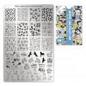 Moyra Stamping Plate 142 My Little Pet Shop + Gratis Try-on plate Sheet