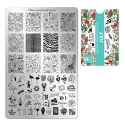 Moyra Stamping Plate 144 July + Gratis Try-on plate Sheet