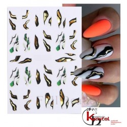 Easy Nail Art Sticker B757