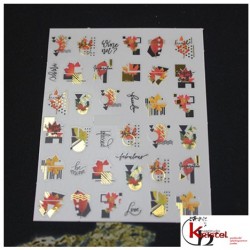 Easy Nail Art Sticker B1135