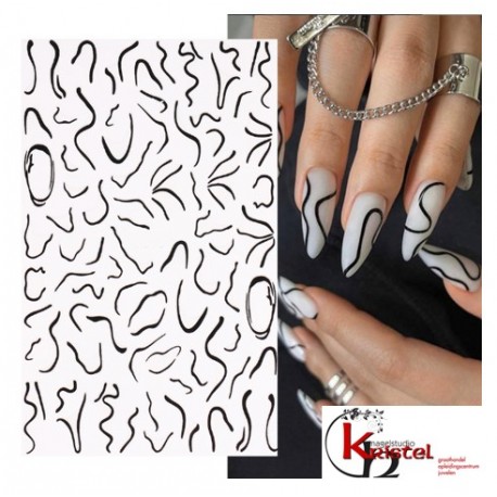 Easy Nail Art Sticker B1130