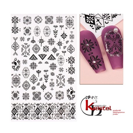 Easy Nail Art Sticker B1129