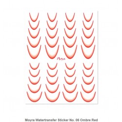 Moyra Watertransfer Sticker No. 06 Ombre Red