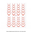 Moyra Watertransfer Sticker No. 06 Ombre Red