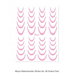 Moyra Watertransfer Sticker No. 08 Ombre Pink