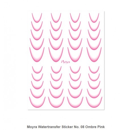 Moyra Watertransfer Sticker No. 08 Ombre Pink