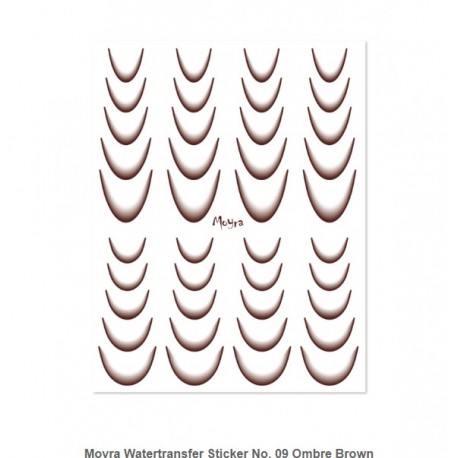 Moyra Watertransfer Sticker No. 09 Ombre Brown