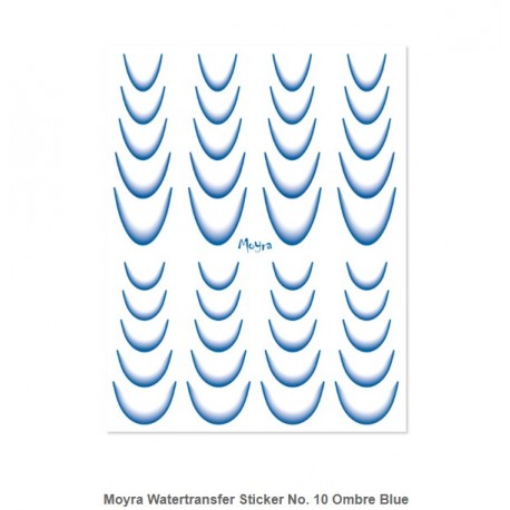 Moyra Watertransfer Sticker No. 10 Ombre Blue