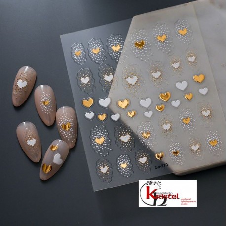 Easy Nail Art Sticker B563