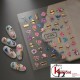 Easy Nail Art Sticker B565