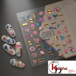 Easy Nail Art Sticker B565