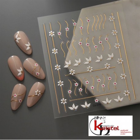 Easy Nail Art Sticker B579