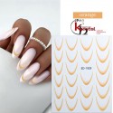 Easy Nail Art Sticker B587