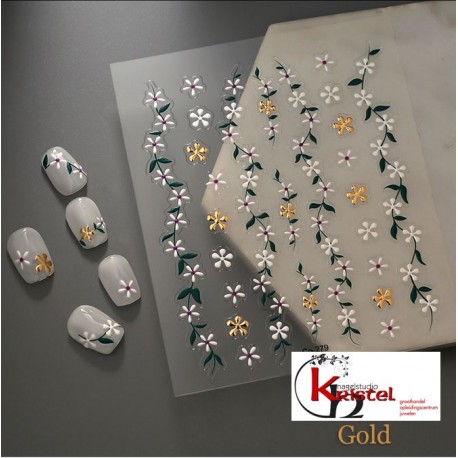 Easy Nail Art Sticker B596