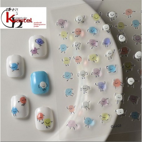 Easy Nail Art Sticker B598