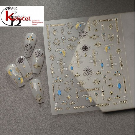 Easy Nail Art Sticker B601