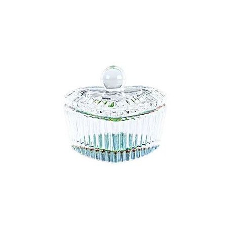 Glazen Potje met Deksel – Hartvormig & Gekleurd