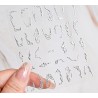 Easy Nail Art Sticker NAIL DECALS 012 SILVER