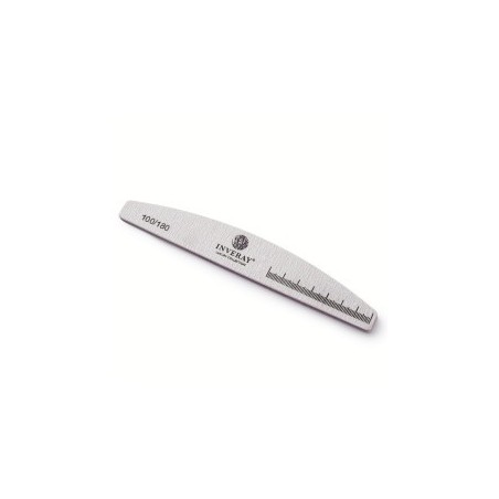 Inveray Nail File 100/180 Halfmoon Grey