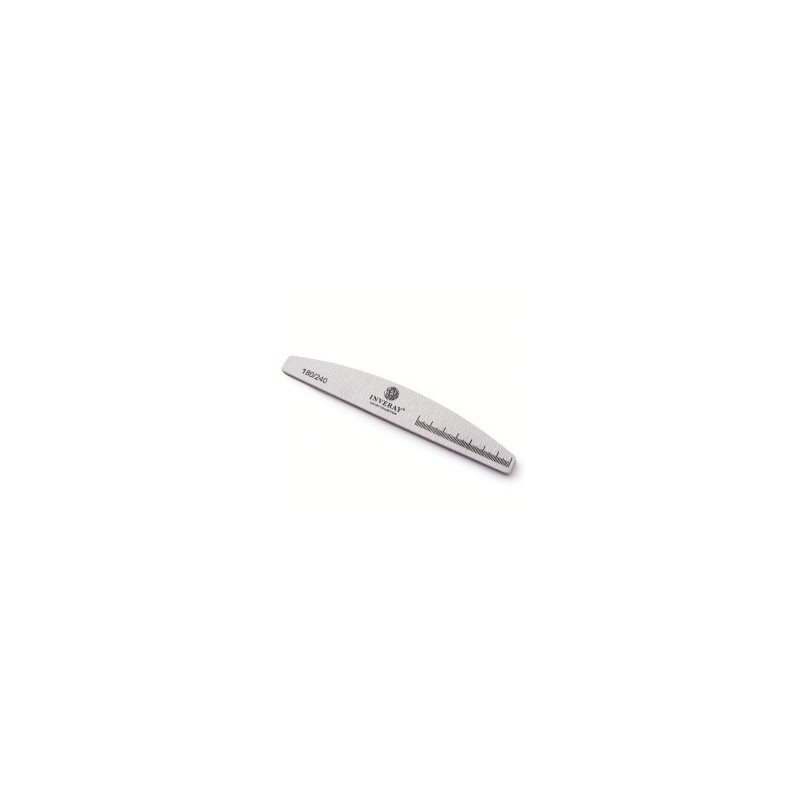 Inveray Nail File 180/240 Halfmoon Grey