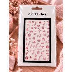 Nail Art Sticker Pink N053