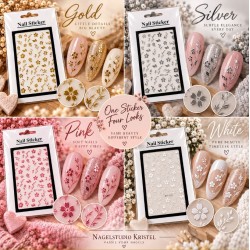 Nail Art Sticker White N054