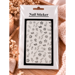 Nail Art Sticker Silver N056