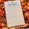 Easy Nail Art Sticker NAIL DECALS 001 SILVER