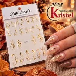 Easy Nail Art Sticker NAIL DECALS 002 GOLD