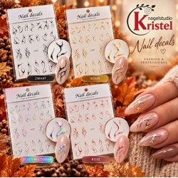 Easy Nail Art Sticker NAIL DECALS 002 GOLD