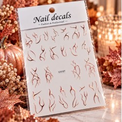 Easy Nail Art Sticker NAIL DECALS 005 ROSE GOLD
