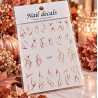Easy Nail Art Sticker NAIL DECALS 005 ROSE GOLD