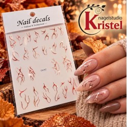 Easy Nail Art Sticker NAIL DECALS 005 ROSE GOLD