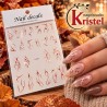 Easy Nail Art Sticker NAIL DECALS 005 ROSE GOLD