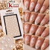 Easy Nail Art Sticker N049 White