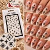 Easy Nail Art Sticker N050 Black