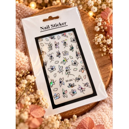 Easy Nail Art Sticker N030 Black