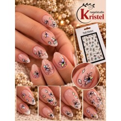 Easy Nail Art Sticker N030 Black