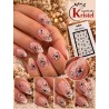 Easy Nail Art Sticker N030 Black