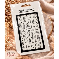 Nail Art Sticker N057 Black