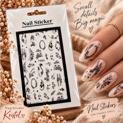 Nail Art Sticker N057 Black