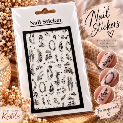 Nail Art Sticker N057 Black