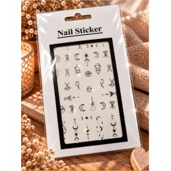 Nail Art Sticker N046 Black