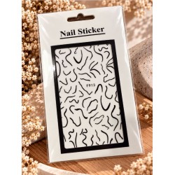 Easy Nail Art Sticker N059 Black