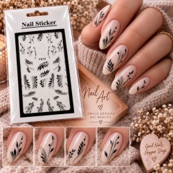 Easy Nail Art Sticker N052 Black