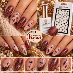 Easy Nail Art Sticker N050 Black