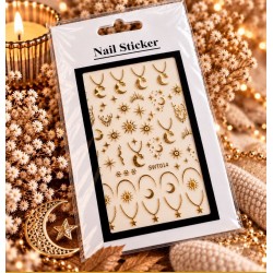 Easy Nail Art Sticker N044 Gold