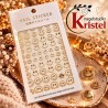 NAIL ART STICKER N002 Gold