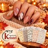 Easy Nail Art Sticker NAIL DECALS 011 BLACK